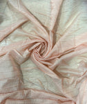 Basket weave lined silky chiffon