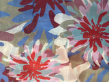 5 print blue splash floral design