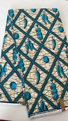 Blue pepper  African wax print