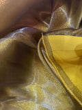 Liquid shimmer organza brocade