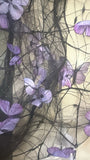 3D shimmer butterfly tulle