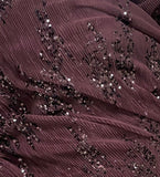 Sequin pleated mesh