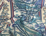Paisely border silk