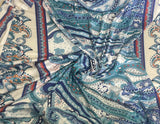 Paisely border silk