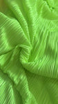 Pleated pleated satin