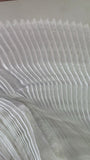 Pleated liquid organza
