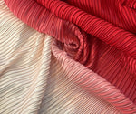 Ombre pleated silk