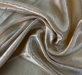 Crinkle velvet silk