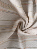 Metallic stripe canvas linen