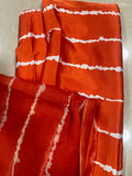 Striped Ankara silk set