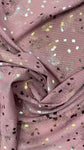 Tiny square metallic crepe chiffon