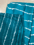 Striped Ankara silk set