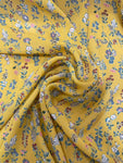 Yellow little floral chiffon