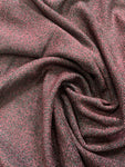 Burgundy metallic wool