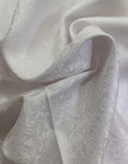 Soft floral white brocade