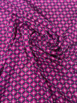 Purple and black crepe chiffon