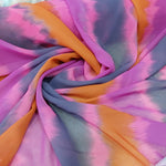 Multicoloured chiffon