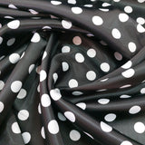 Medium polka dot satin