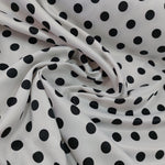 Medium polka dot satin