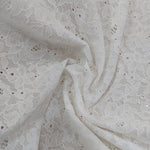 White floral soft lace