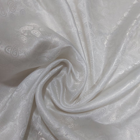 White paisley silk sl