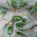 Leaf and triangle silk
