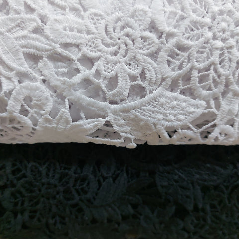Floral guipere lace