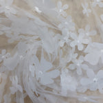3D floral tulle