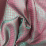 Two tone houndstooth taffeta