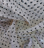 Polka bubble organza