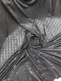 Black lurex foil fabric