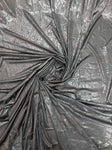 Black lurex foil fabric