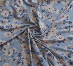 Floral velvet fabric