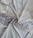 Rose metallic floral brocade