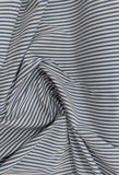 Small striped stretchy cotton