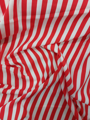 Medium striped cotton rayon