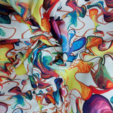 Splash paint silky lycra