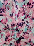Floral light cotton linen