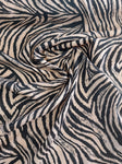 Zebra print cotton rayon