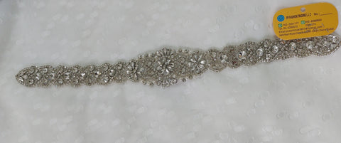 Silver studded applique