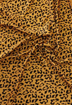 Velvet leopard pique