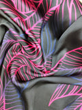 Two tone leaf silk