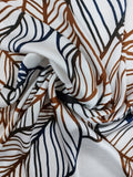 Two tone leaf silk