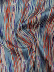 Multicolored abstract striped brocade
