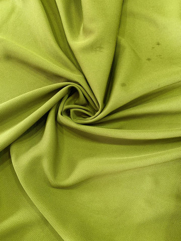 Olive green textured wool