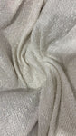 Off white soft metallic tweed