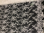 White Beaded French Lace
