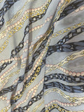 Chain and pearl chiffon