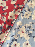 Floral velvet fabric