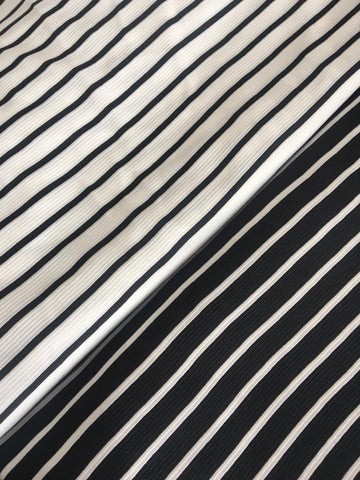 Black and white stripped Lycra